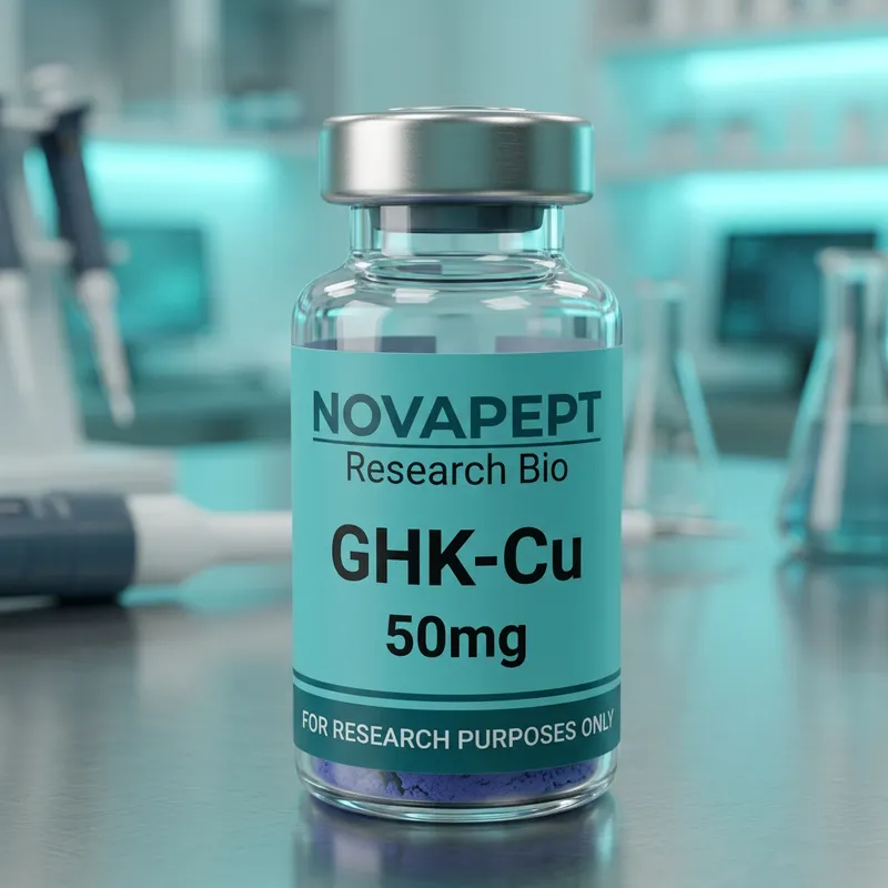 GHK-Cu research peptide vial