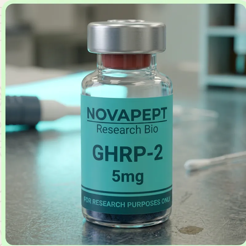 GHRP-2 research peptide vial