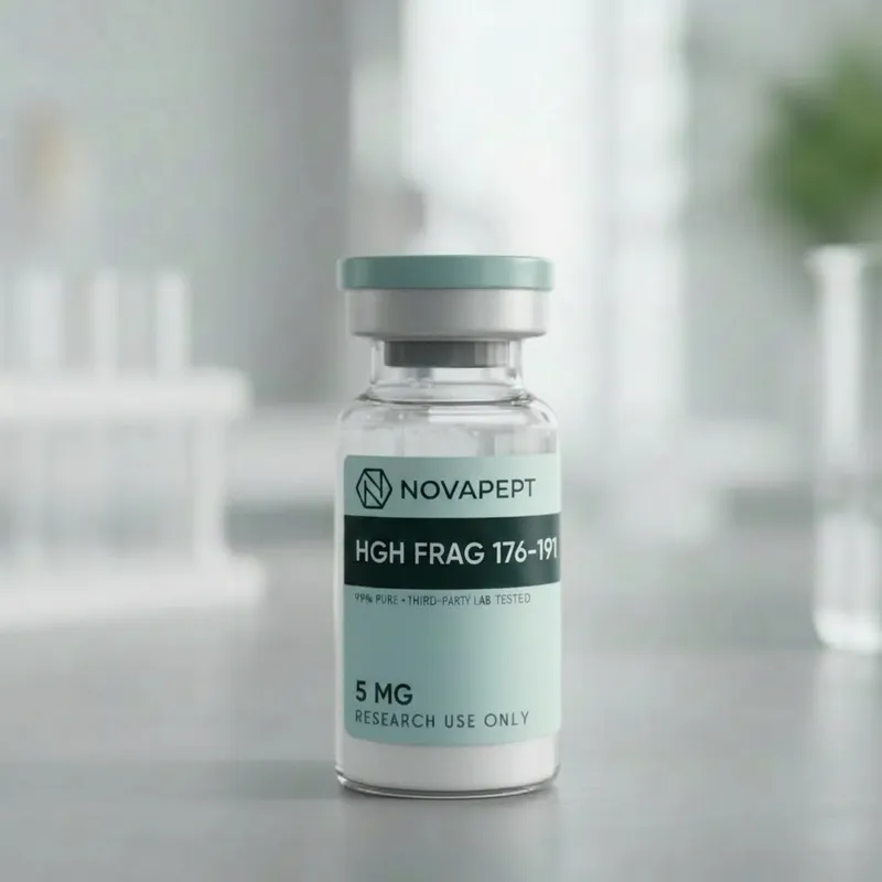 HGH Fragment 176-191 research peptide vial