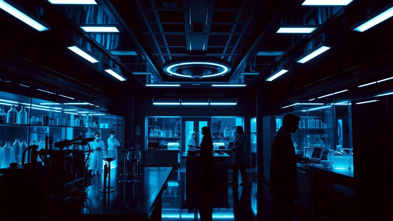 Modern biotech laboratory