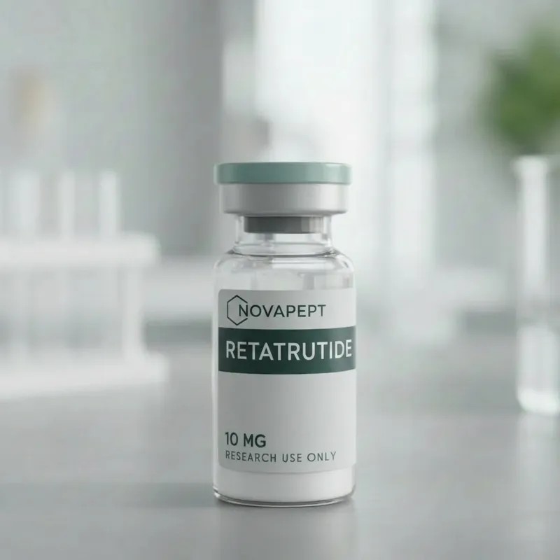 Retatrutide research peptide vial