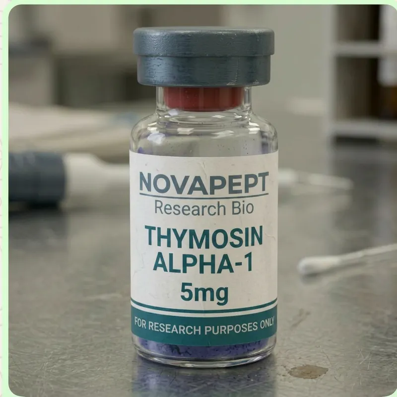Thymosin Alpha-1 research peptide vial
